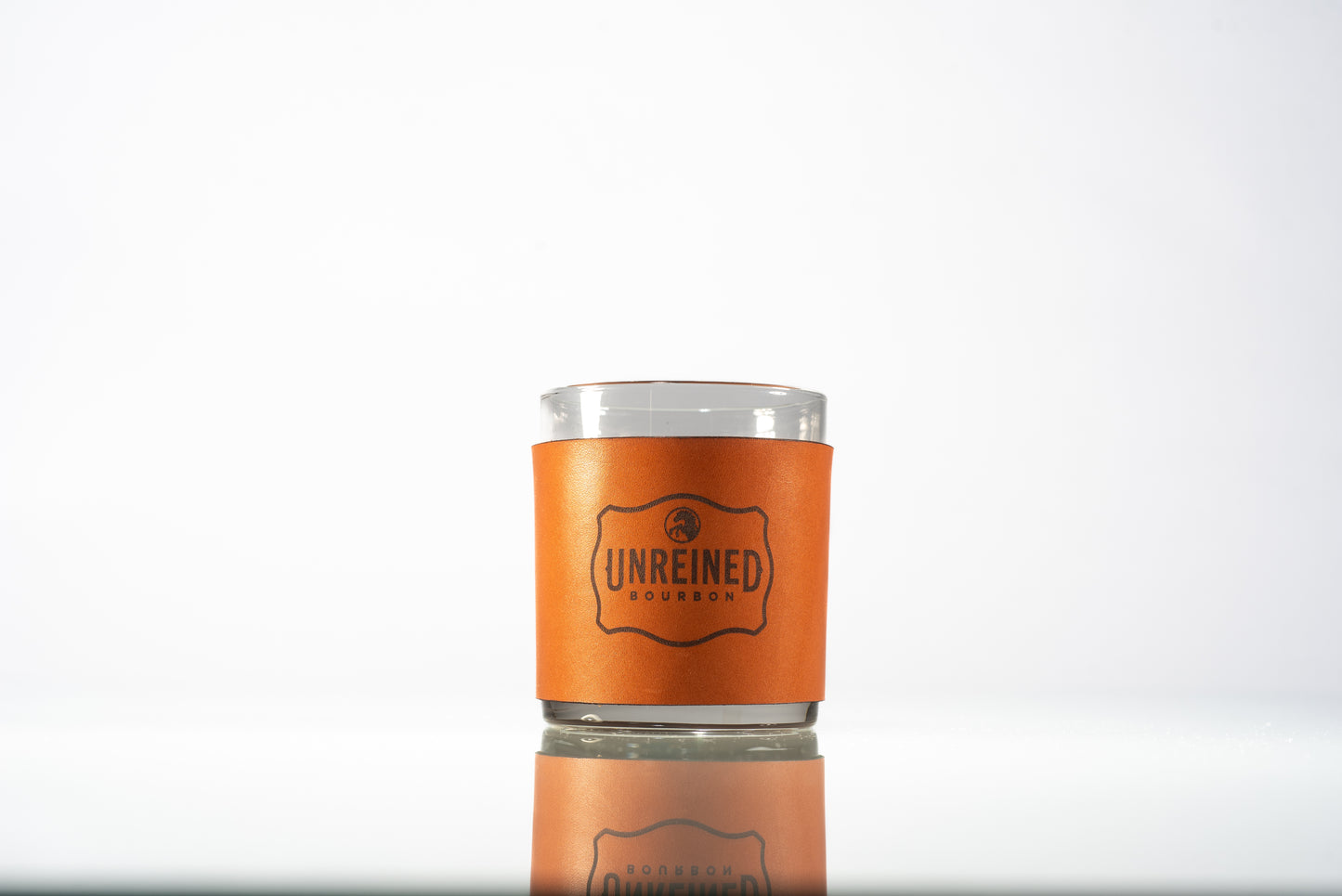 Leather Covered Low-Ball Glass